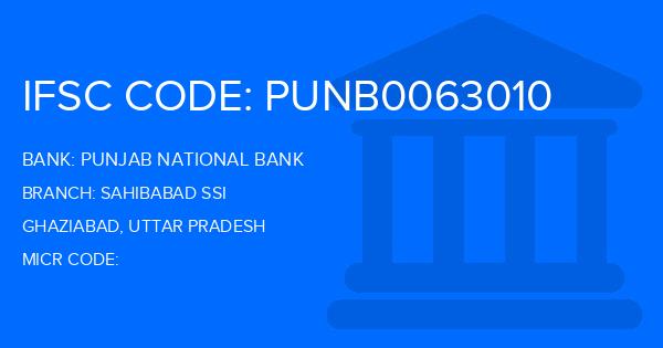 Punjab National Bank (PNB) Sahibabad Ssi Branch IFSC Code