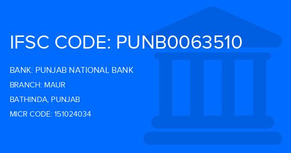 Punjab National Bank (PNB) Maur Branch IFSC Code