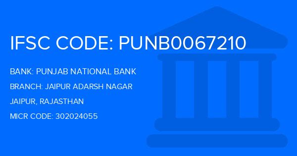 Punjab National Bank (PNB) Jaipur Adarsh Nagar Branch IFSC Code