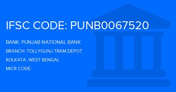 Punjab National Bank (PNB) Tollygunj Tram Depot Branch IFSC Code