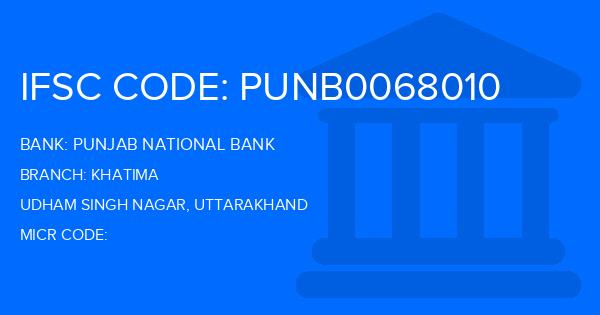Punjab National Bank (PNB) Khatima Branch IFSC Code