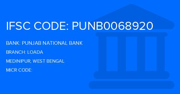 Punjab National Bank (PNB) Loada Branch IFSC Code