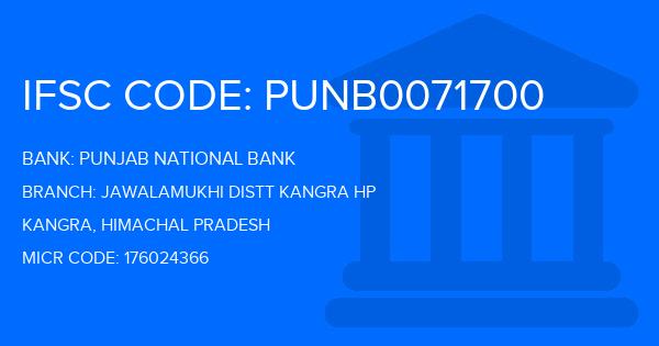 Punjab National Bank (PNB) Jawalamukhi Distt Kangra Hp Branch IFSC Code