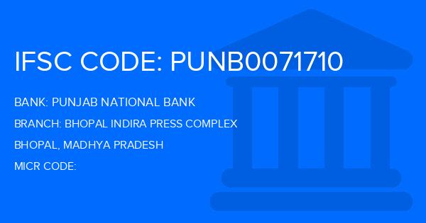 Punjab National Bank (PNB) Bhopal Indira Press Complex Branch IFSC Code