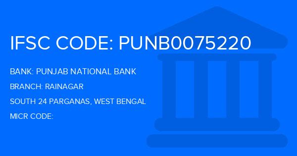 Punjab National Bank (PNB) Rainagar Branch IFSC Code