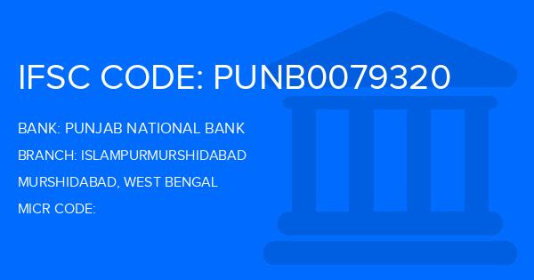 Punjab National Bank (PNB) Islampurmurshidabad Branch IFSC Code