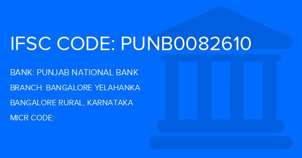 Punjab National Bank (PNB) Bangalore Yelahanka Branch IFSC Code