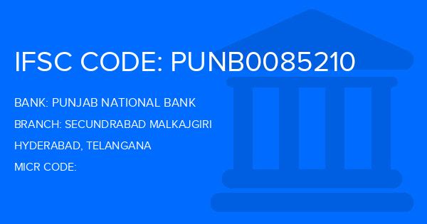 Punjab National Bank (PNB) Secundrabad Malkajgiri Branch IFSC Code