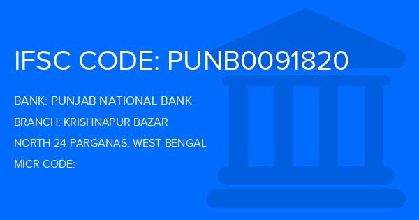 Punjab National Bank (PNB) Krishnapur Bazar Branch IFSC Code