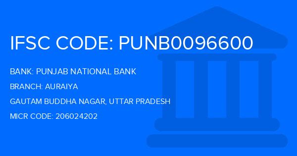 Punjab National Bank (PNB) Auraiya Branch IFSC Code