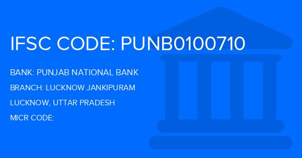 Punjab National Bank (PNB) Lucknow Jankipuram Branch IFSC Code