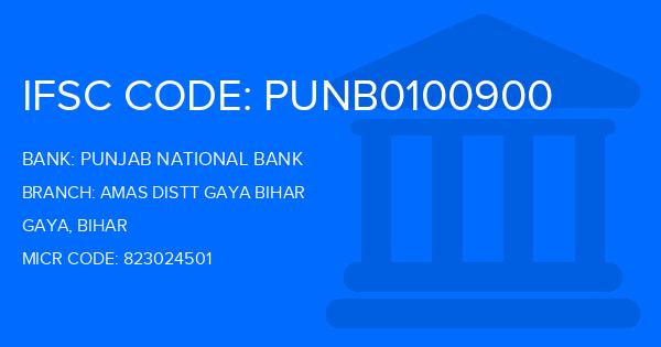Punjab National Bank (PNB) Amas Distt Gaya Bihar Branch IFSC Code