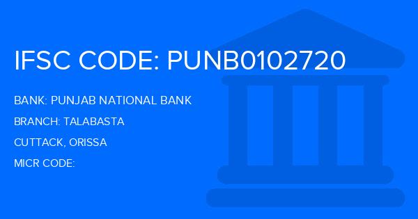 Punjab National Bank (PNB) Talabasta Branch IFSC Code
