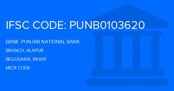 Punjab National Bank (PNB) Alapur Branch IFSC Code