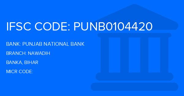 Punjab National Bank (PNB) Nawadih Branch IFSC Code