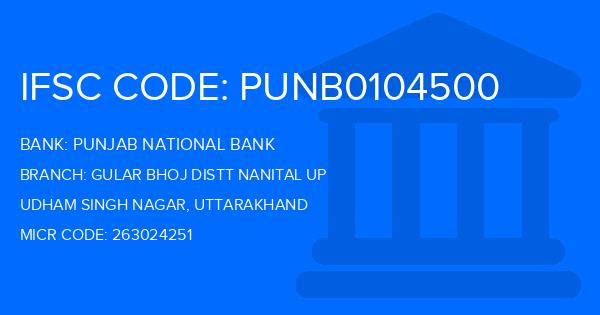 Punjab National Bank (PNB) Gular Bhoj Distt Nanital Up Branch IFSC Code
