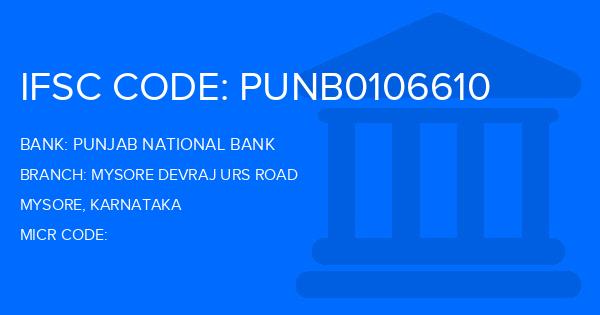 Punjab National Bank (PNB) Mysore Devraj Urs Road Branch IFSC Code