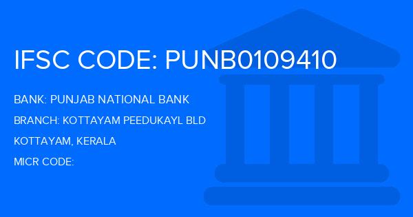 Punjab National Bank (PNB) Kottayam Peedukayl Bld Branch IFSC Code