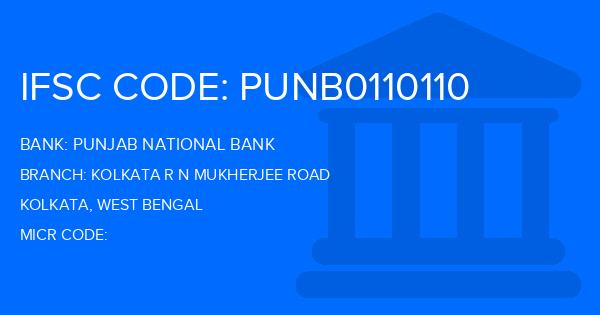 Punjab National Bank (PNB) Kolkata R N Mukherjee Road Branch IFSC Code