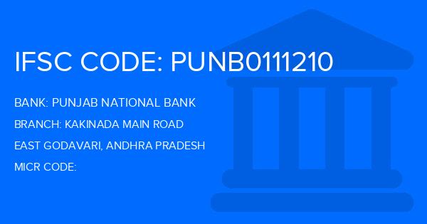 Punjab National Bank (PNB) Kakinada Main Road Branch IFSC Code