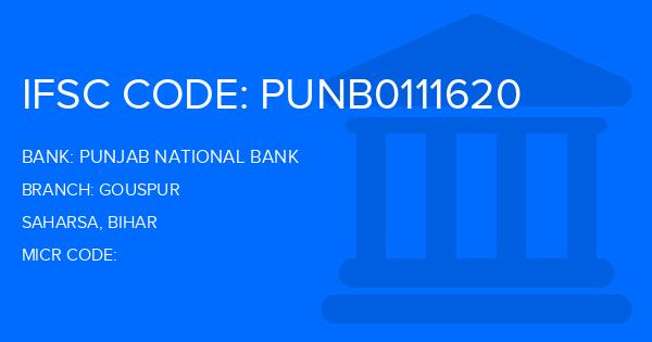 Punjab National Bank (PNB) Gouspur Branch IFSC Code