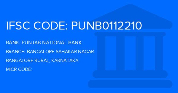 Punjab National Bank (PNB) Bangalore Sahakar Nagar Branch IFSC Code