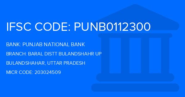 Punjab National Bank (PNB) Baral Distt Bulandshahr Up Branch IFSC Code