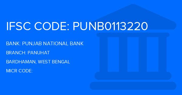 Punjab National Bank (PNB) Panuhat Branch IFSC Code