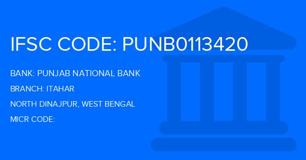 Punjab National Bank (PNB) Itahar Branch IFSC Code