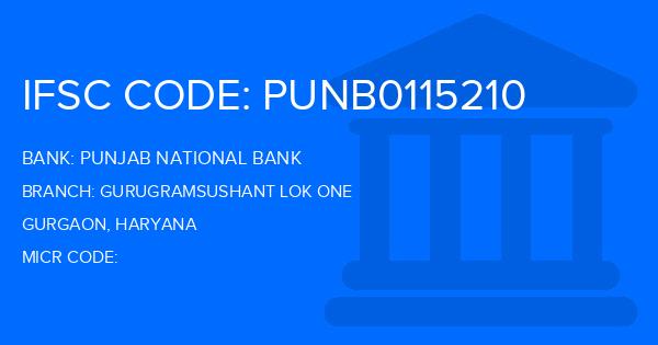 Punjab National Bank (PNB) Gurugramsushant Lok One Branch IFSC Code