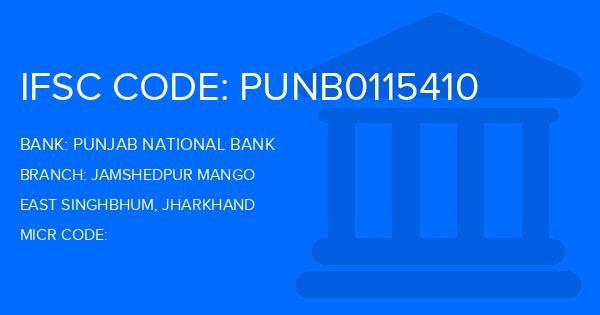 Punjab National Bank (PNB) Jamshedpur Mango Branch IFSC Code