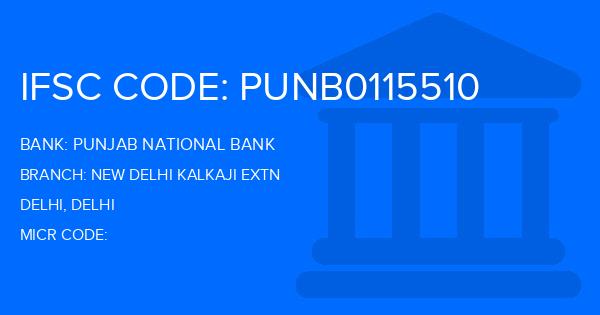 Punjab National Bank (PNB) New Delhi Kalkaji Extn Branch IFSC Code