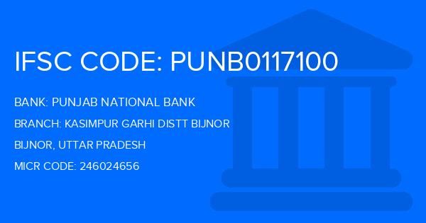 Punjab National Bank (PNB) Kasimpur Garhi Distt Bijnor Branch IFSC Code
