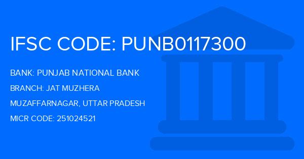 Punjab National Bank (PNB) Jat Muzhera Branch IFSC Code