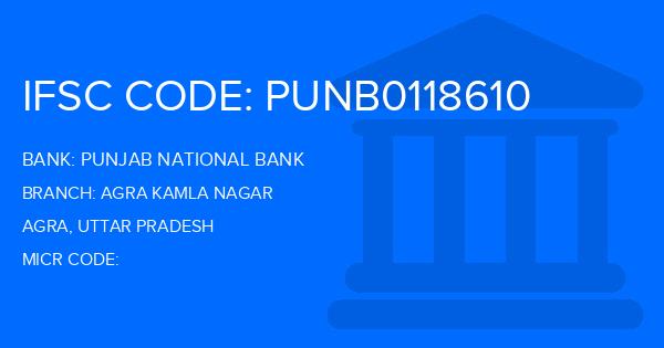 Punjab National Bank (PNB) Agra Kamla Nagar Branch IFSC Code