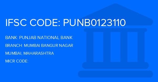 Punjab National Bank (PNB) Mumbai Bangur Nagar Branch IFSC Code