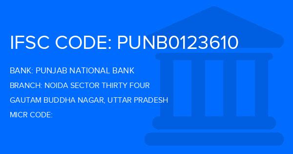 Punjab National Bank (PNB) Noida Sector Thirty Four Branch IFSC Code