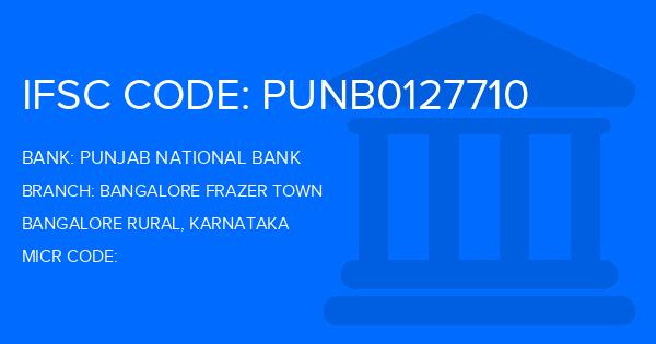 Punjab National Bank (PNB) Bangalore Frazer Town Branch IFSC Code