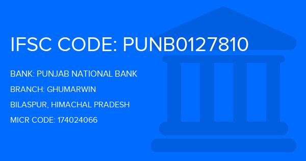 Punjab National Bank (PNB) Ghumarwin Branch IFSC Code