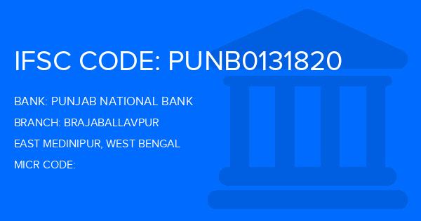 Punjab National Bank (PNB) Brajaballavpur Branch IFSC Code