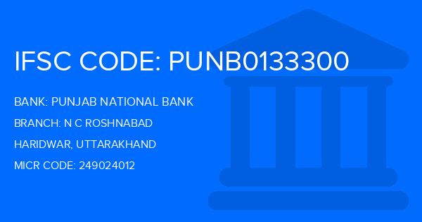 Punjab National Bank (PNB) N C Roshnabad Branch IFSC Code