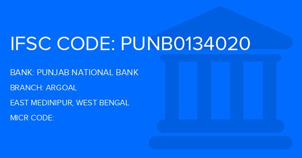 Punjab National Bank (PNB) Argoal Branch IFSC Code