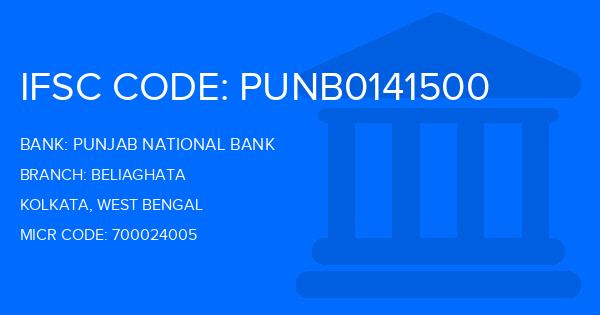 Punjab National Bank (PNB) Beliaghata Branch IFSC Code