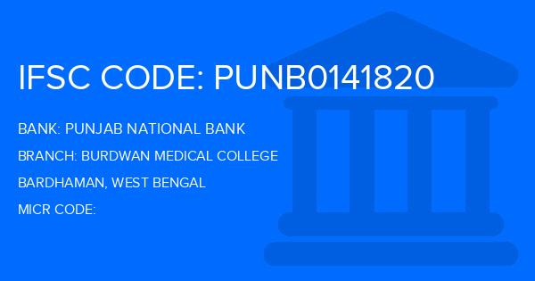 Punjab National Bank (PNB) Burdwan Medical College Branch IFSC Code