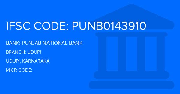 Punjab National Bank (PNB) Udupi Branch IFSC Code