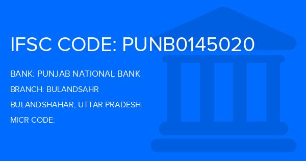 Punjab National Bank (PNB) Bulandsahr Branch IFSC Code