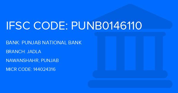 Punjab National Bank (PNB) Jadla Branch IFSC Code