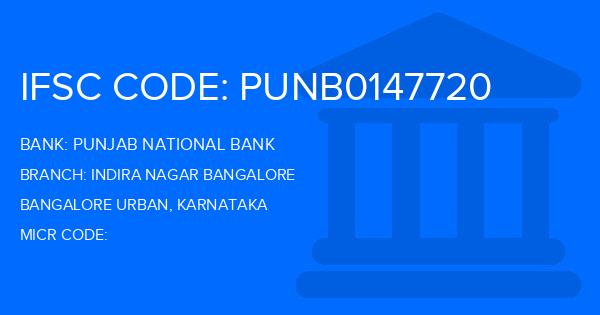 Punjab National Bank (PNB) Indira Nagar Bangalore Branch IFSC Code