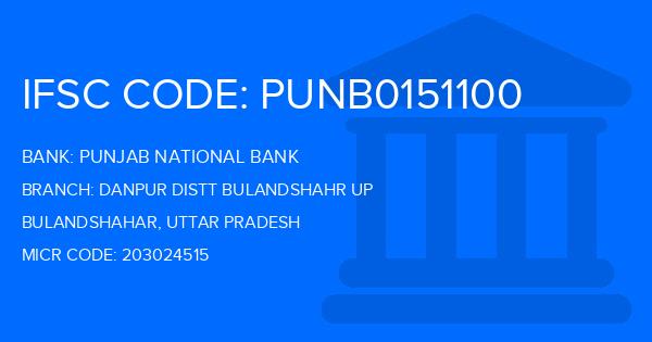 Punjab National Bank (PNB) Danpur Distt Bulandshahr Up Branch IFSC Code
