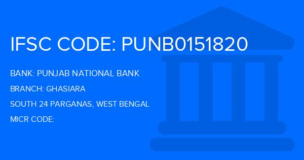 Punjab National Bank (PNB) Ghasiara Branch IFSC Code